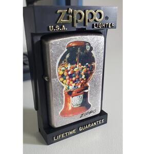 Vintage Zippo Lighter – Gumball Machine – XV (1999) – Rare Bronze-Pink Finish